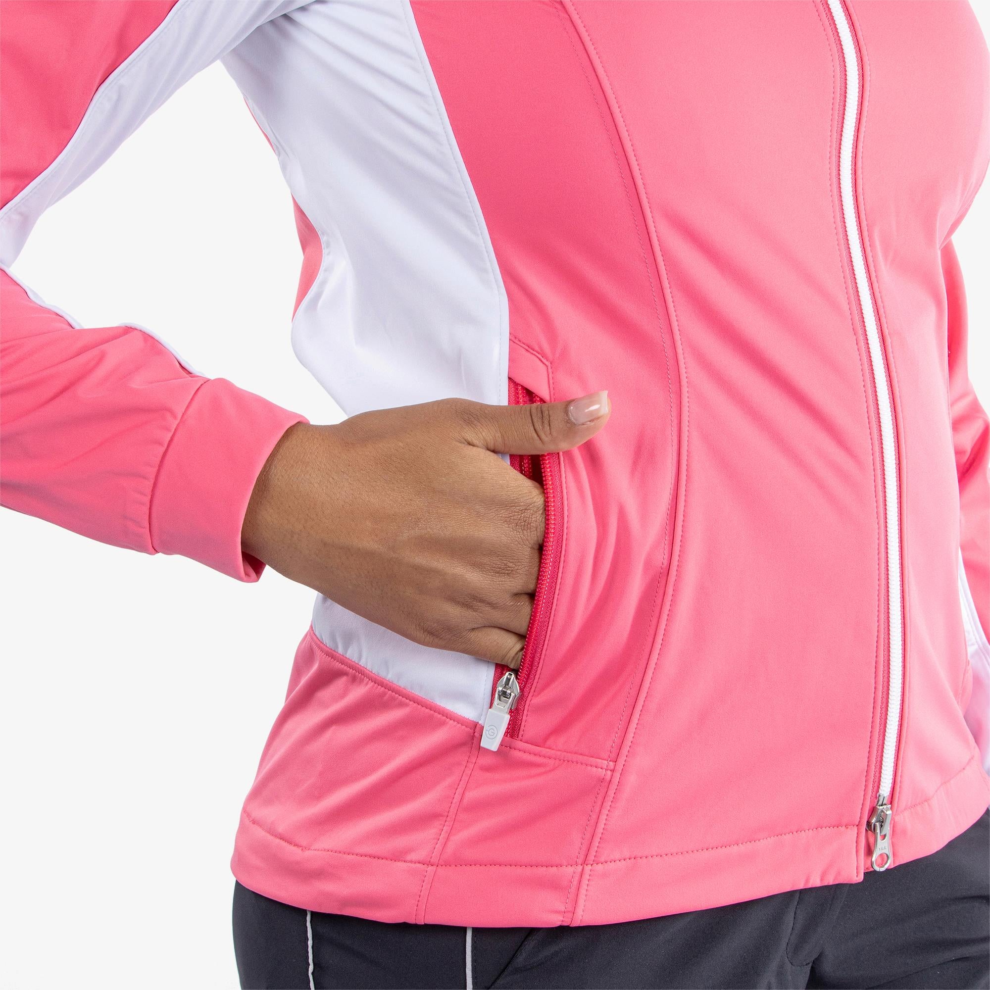 Galvin Green Larissa Interface-1 Ladies Golf Windstopper Camila Rose/White